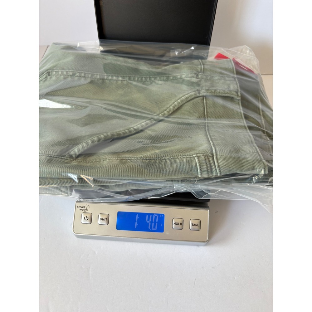 Spanx Olive Green Stretch Twill Ankle Cargo Pants Olive Green Size Large Utility - Picture 10 of 10